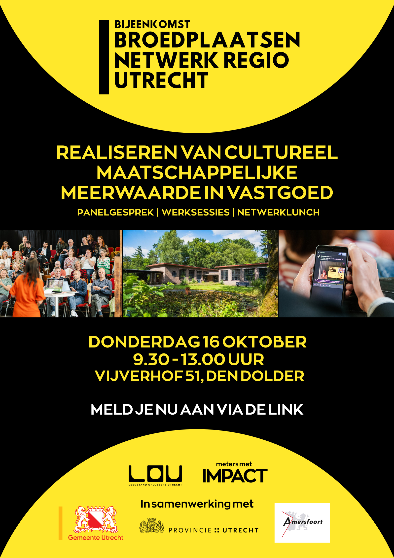 LOU | Meld je aan: Bijeenkomst Broedplaatsen Netwerk Regio Utrecht
